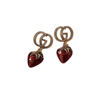 Snake & Strawberry Earrings